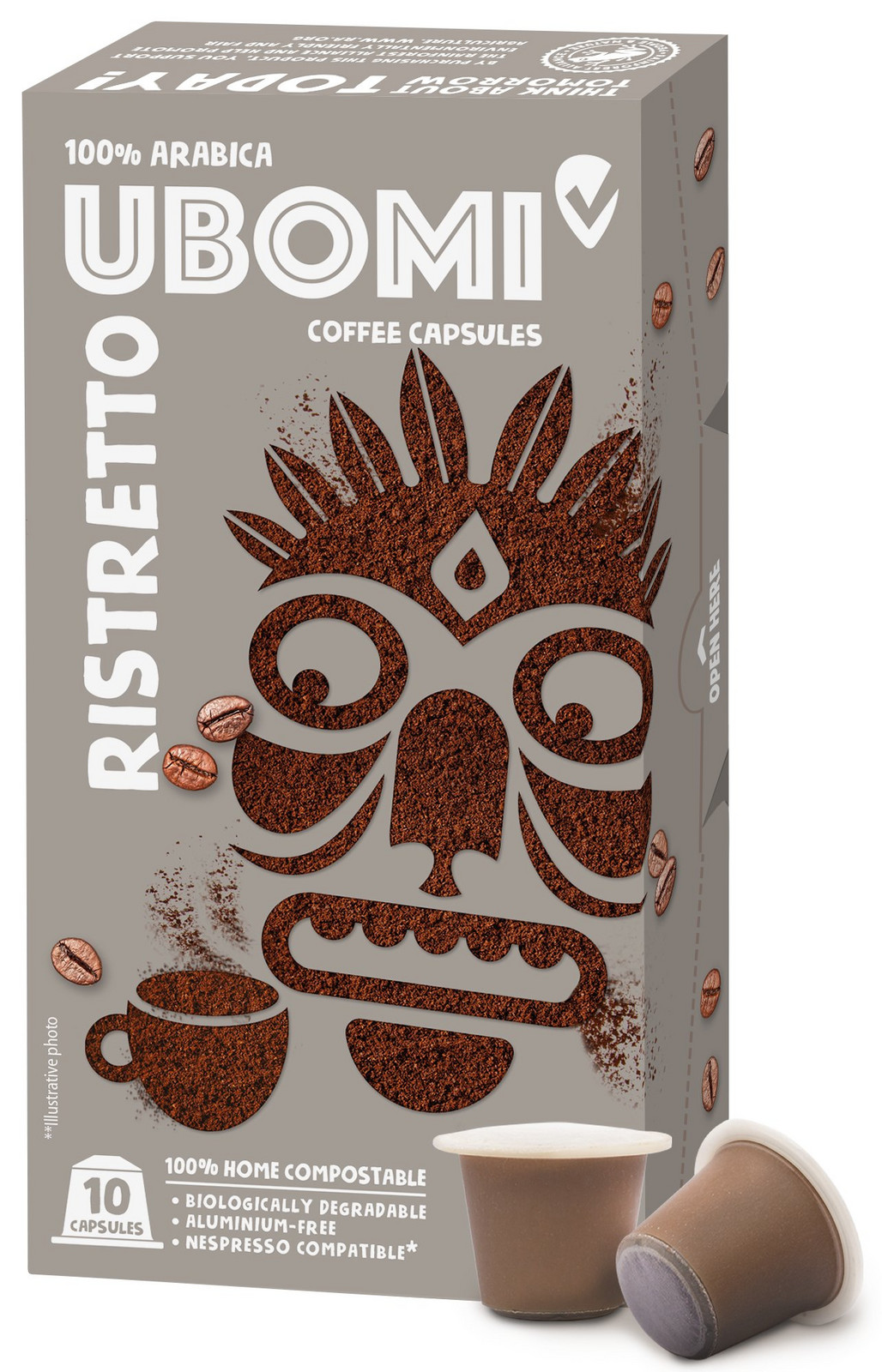 UBOMI Ristretto 100% Arabica RFA kávové kapsle 10 kapslí