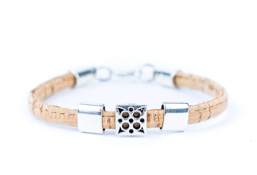 Korkový náramek - Přírodní