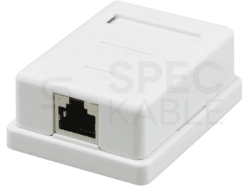Zásuvka NEKU CAT5E FTP 1 x RJ45 na omítku bílá