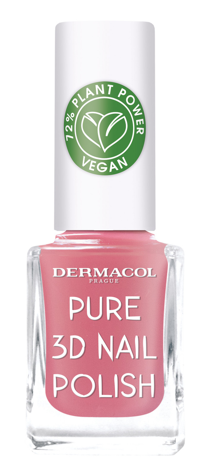 Dermacol Přírodní lak na nehty Pure 3D (Nail Polish) 11 ml 02 Absolute White