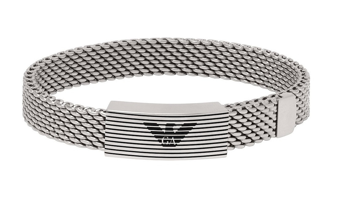 Emporio Armani Nadčasový pánský náramek z oceli EGS3150040