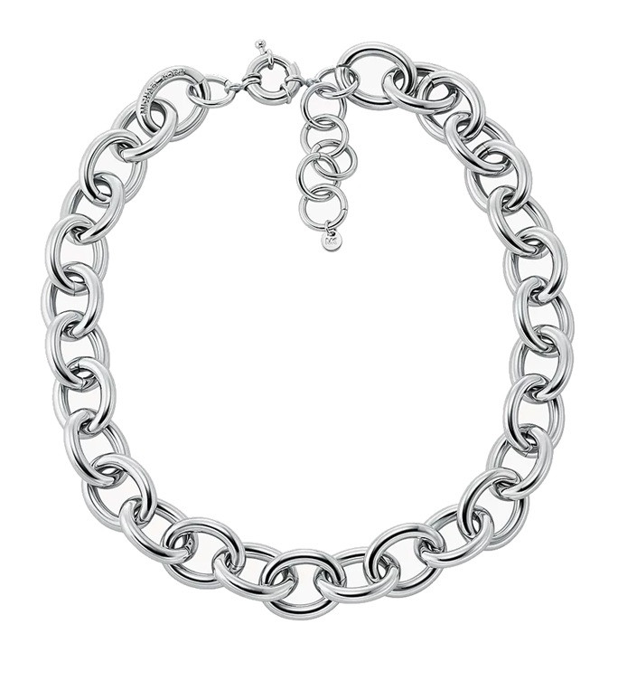 Michael Kors Masivní náhrdelník z mosazi Metallic Muse MKJ841800040