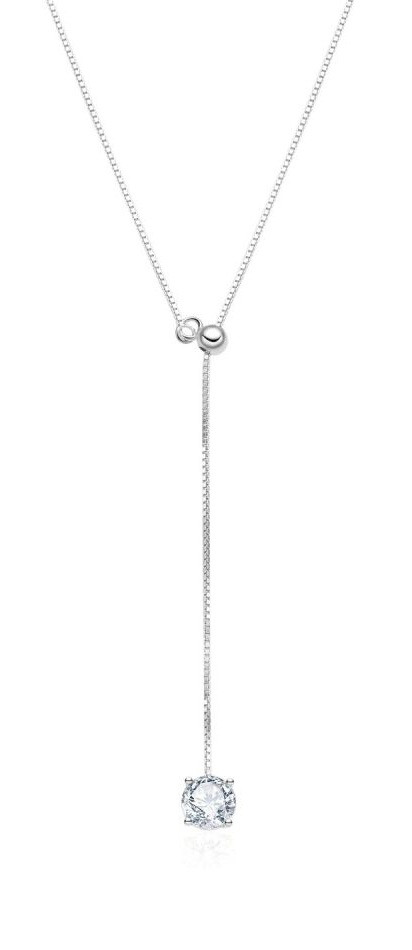 MOISS Stříbrný náhrdelník s kubickým zirkonem ETERNITY N0001033