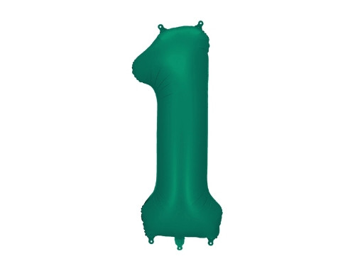 Foliová číslice Saténová tmavě zelená, Bottle Green 1 - 86 cm