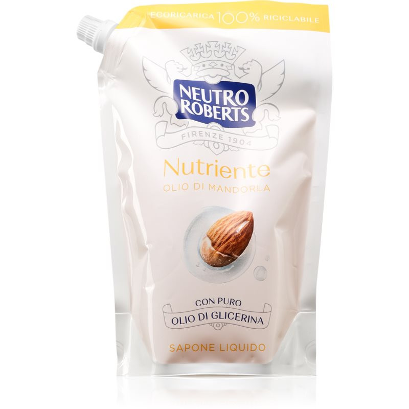 Neutro Roberts Olio di Mandorla tekuté mýdlo na ruce s vyživujícím účinkem náhradní náplň 400 ml