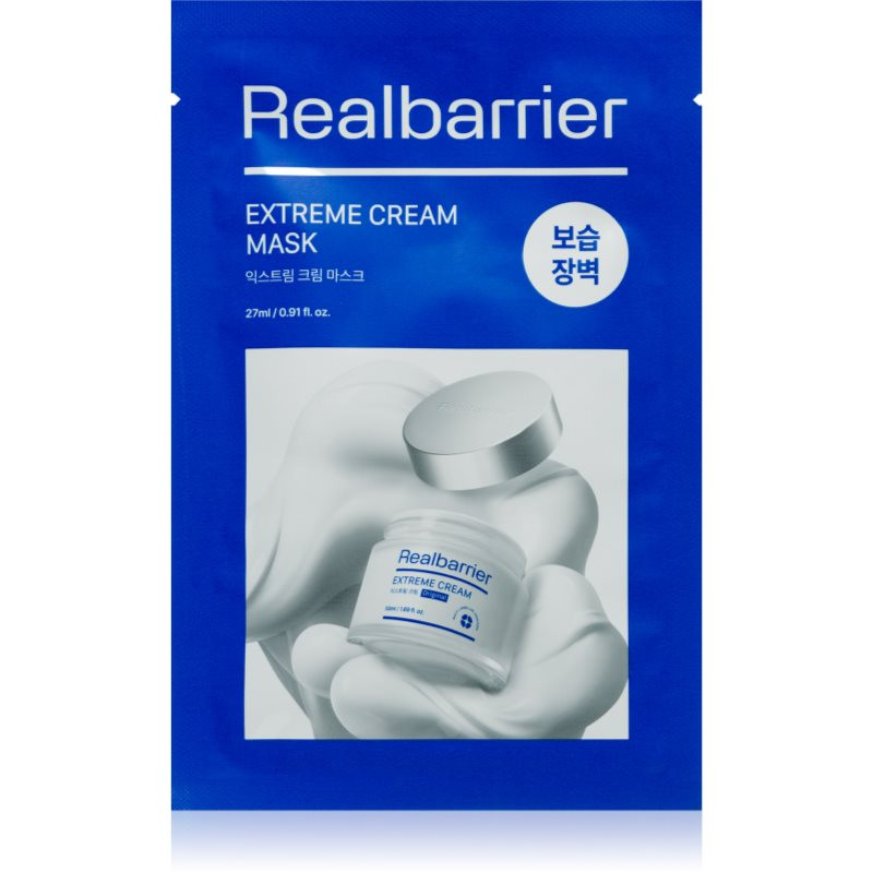 Real Barrier Extreme Cream Mask zklidňující plátýnková maska pro intenzivní hydrataci pleti 27 ml