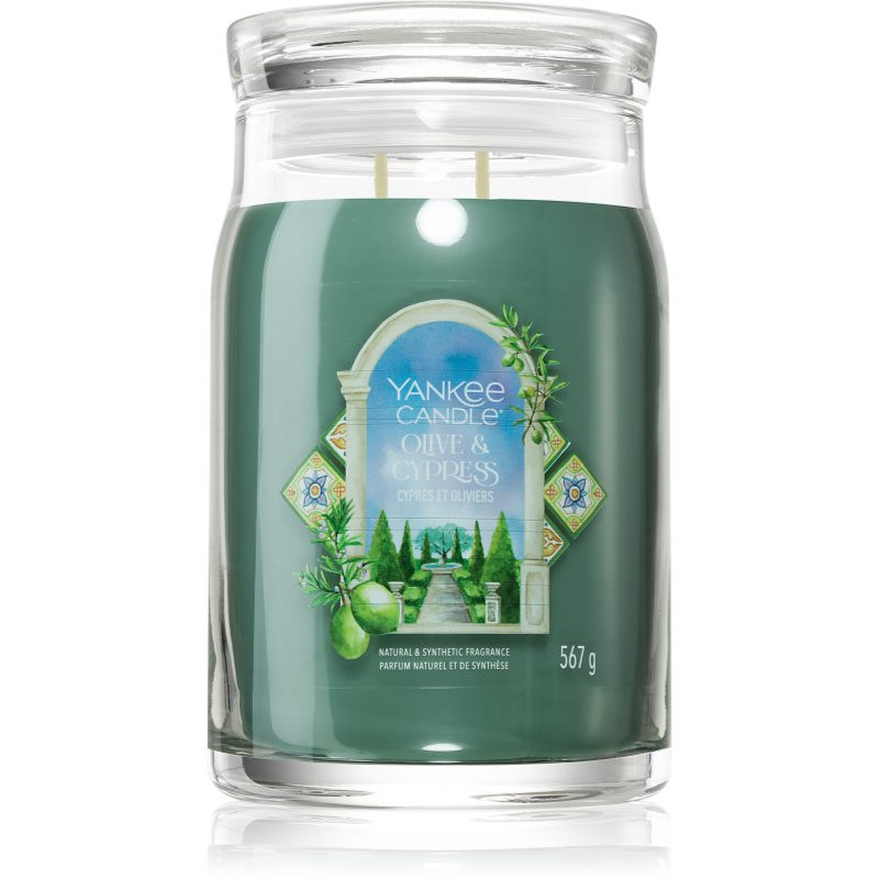 Yankee Candle Olive & Cypress vonná svíčka 567 g