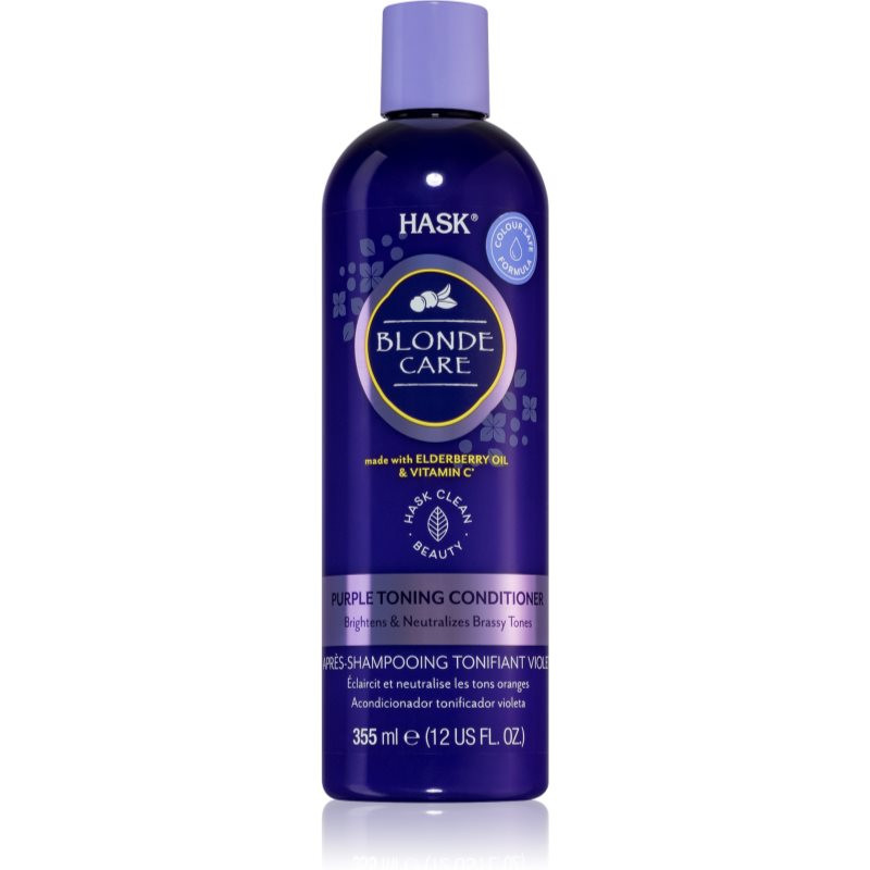 HASK Blonde Care kondicionér pro blond vlasy neutralizující žluté tóny 355 ml