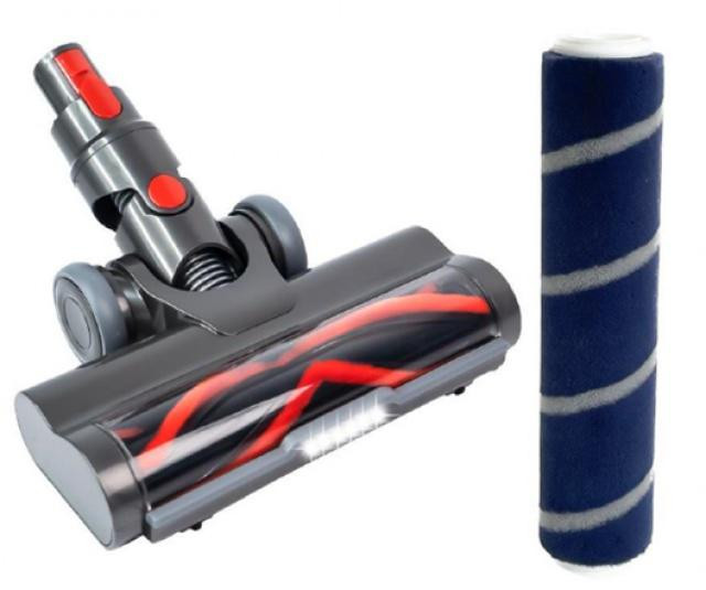 DSN07 Elektrická hubice pro DYSON V15, V11, V10, V8, V7, proti namotávání, s LED světlem a kartáč