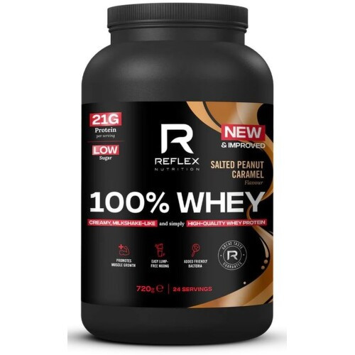 Reflex 100% Whey 720g salted peanut caramel
