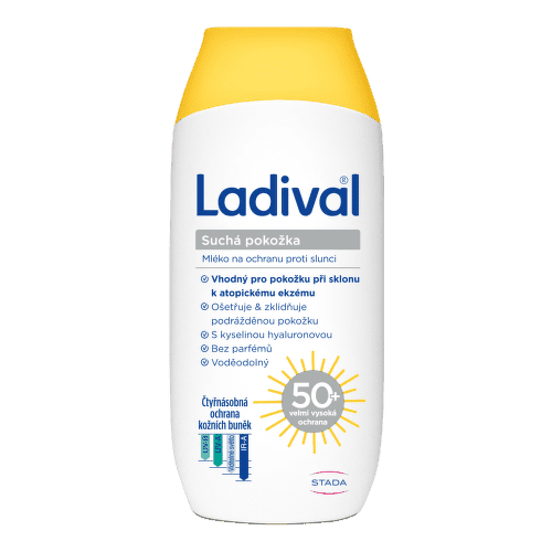 Ladival suchá pokožka mléko OF50+ 200ml