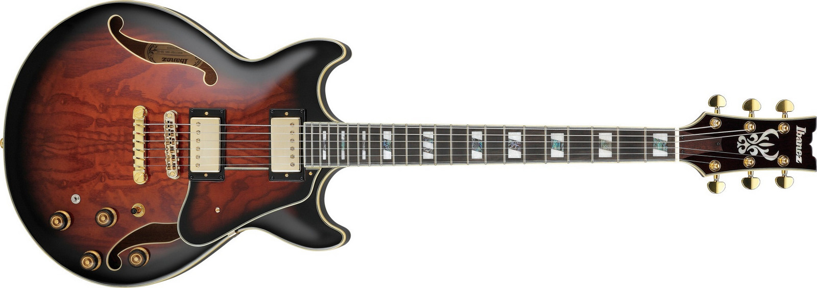 Ibanez AM153QA Dark Brown Sunburst