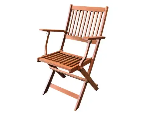Skládací zahradní křeslo Bogo, tropické dřevo