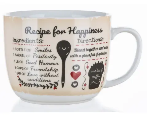 Hrnek Recipe for Happiness, 730 ml