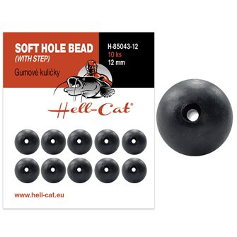 Hell-Cat Gumové kuličky Soft Hole Bead (with step) 10ks|vel.12mm