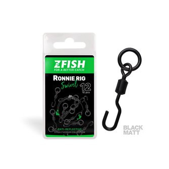 ZFISH Obratlík Ronnie Rig Swivel Matt vel.12|ZF-4465