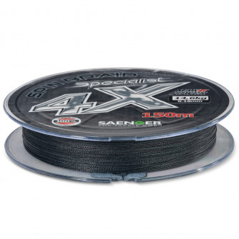 Saenger šňůra Specialist Spin Braid 4X 0,12mm 9,4kg 150m Black-1976112