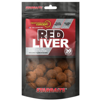 Boilies STARBAITS Red Liver 200g 24mm/játra a koření