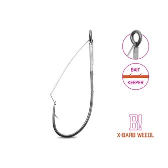 Háček na čeburašku B! X-BARB WEEDL / 8ks-2/0