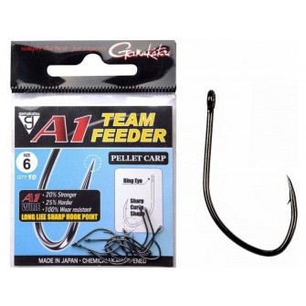 Gamakatsu - Háčky A1 Team Feeder Eyed Hooks Pellet Carp vel. 12/10ks