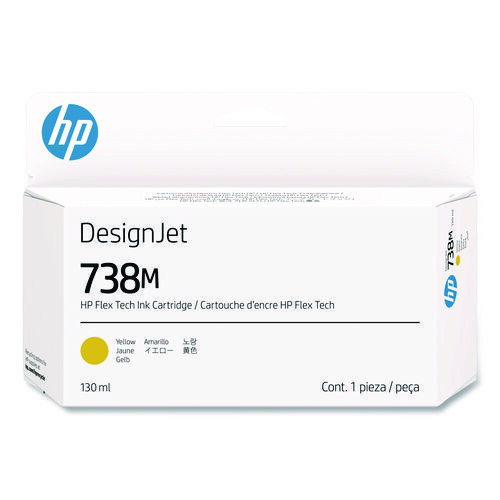 HP 738M A24VPA žlutá (yellow) originální cartridge