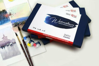 Sada akvarelových barev Rosa 24ks v papírovém obalu