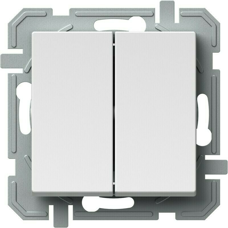 Přepínač střídavý dvojitý řazení 6+6 TEM Logiq bílá