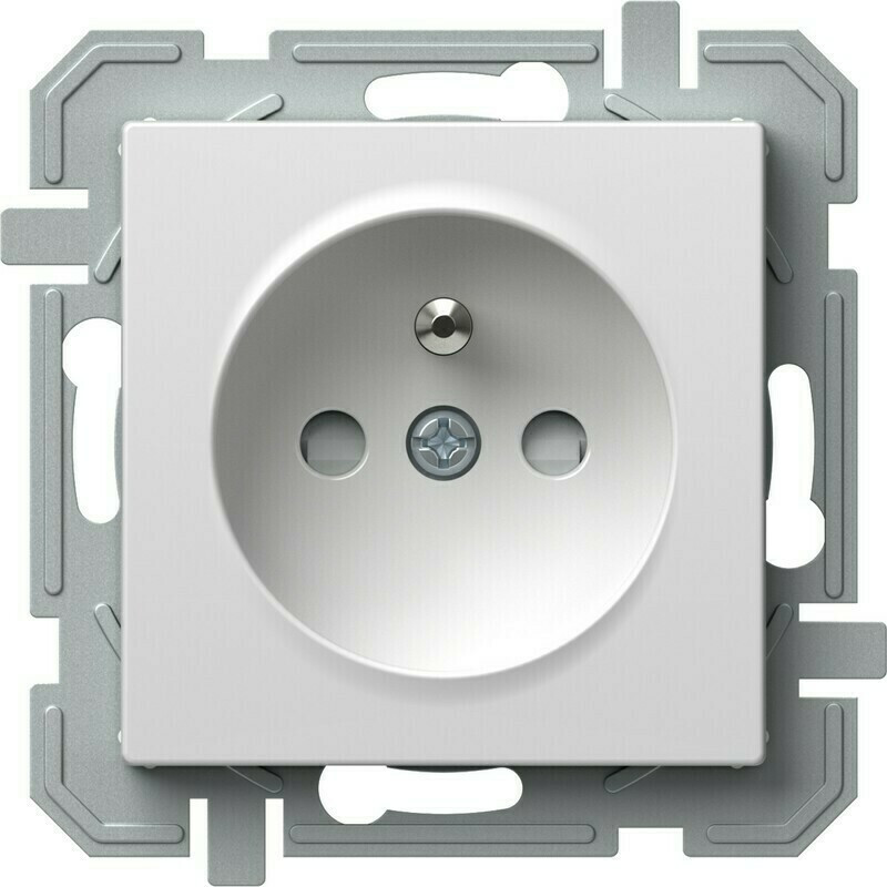 Zásuvka 230 V jednonásobná TEM Logiq bílá