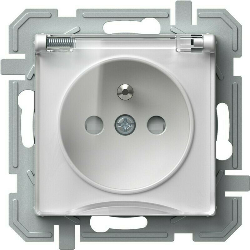 Zásuvka 230 V jednonásobná TEM Logiq IP 44 bílá