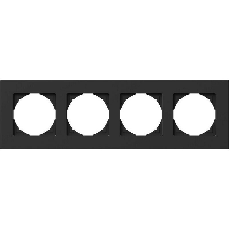 Rámeček TEM Logiq čtyřnásobná černá