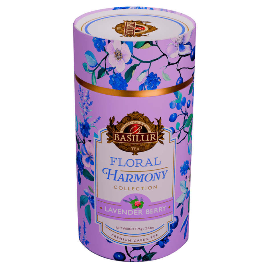 BASILUR Floral harmony lavender berry zelený čaj 75 g
