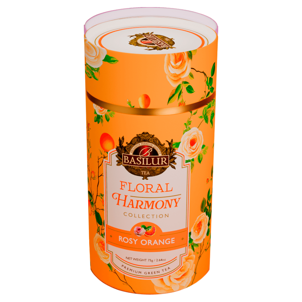 BASILUR Floral harmony rosy orange zelený čaj 75 g