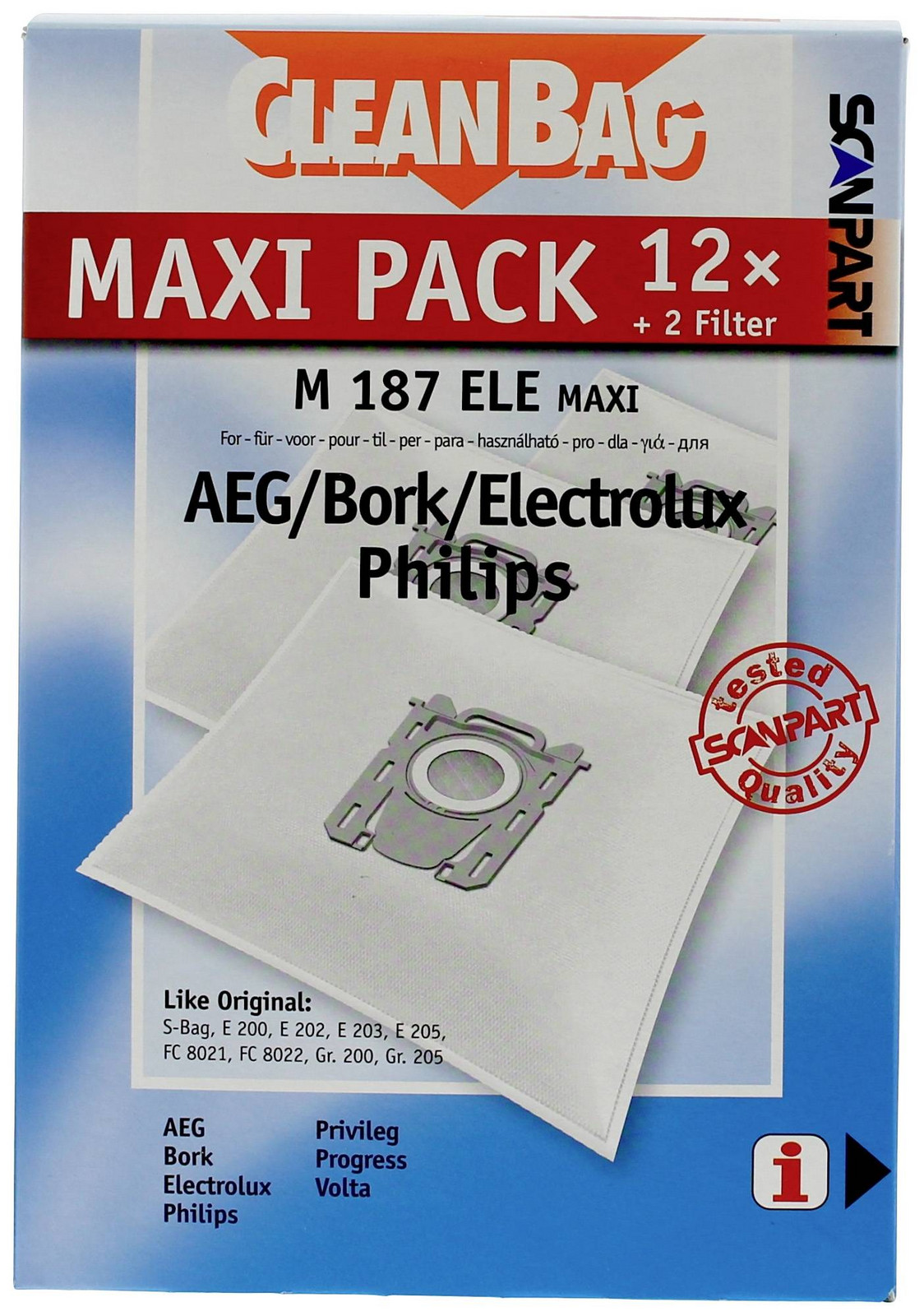 ScanPart Maxipack kompatibel mit S-Bag 2687441187 sáčky do vysavače