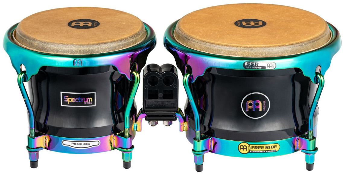 Meinl S400PBK Marathon Spectrum Bongo 7” Macho &  8 1/2” Hembra - Phantom Black