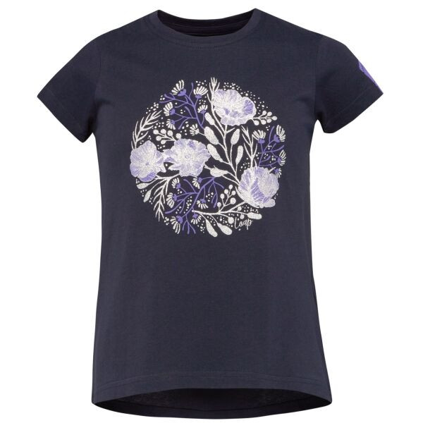 LOAP BESLA Dívčí tričko, tmavě modrá, velikost