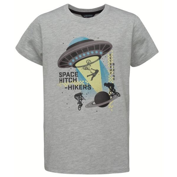 Lewro ASHBY Chlapecké triko, šedá, velikost