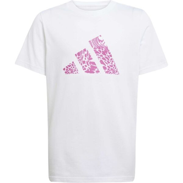 adidas ANIMAL LOGO Dívčí tričko, bílá, velikost