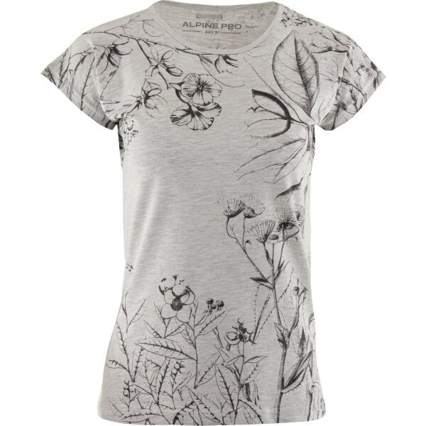 ALPINE PRO SEWRA Dámské triko, šedá, velikost