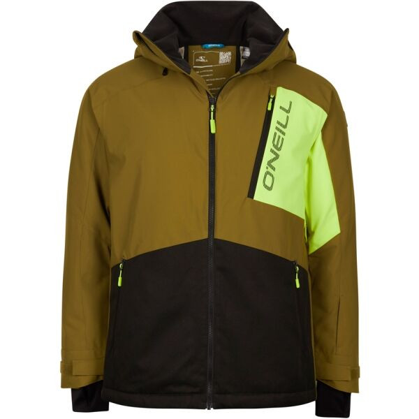 O'Neill JIGSAW Pánská lyžařská/snowboardová bunda, khaki, velikost