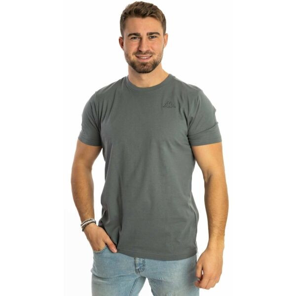 Kappa LOGO CAFERS Pánské triko, šedá, velikost