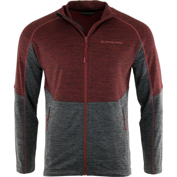 ALPINE PRO MIETEN Pánská mikina, červená, velikost