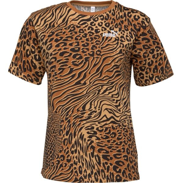 Puma ESSENTIALS GRAPHICS ANIMAL RELAXED AOP TEE Dámské triko, mix, velikost