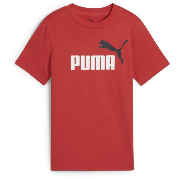 Puma ESSENTIALS 2 COLOR N0.1 LOGO TEE B Chlapecké triko, červená, velikost