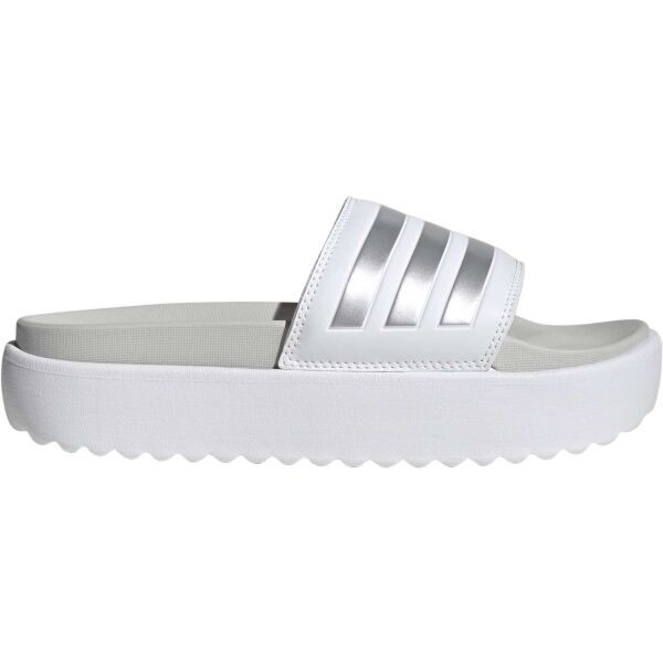 adidas ADILETTE PLATFORM Dámské pantofle, bílá, velikost 36