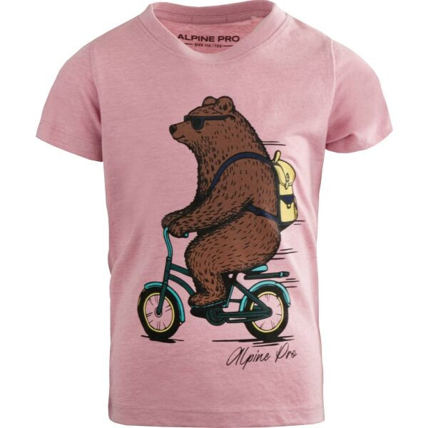 ALPINE PRO NUPO Dívčí triko, růžová, velikost
