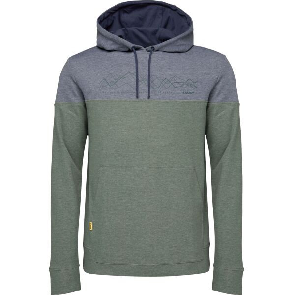 LOAP ECVON Pánská mikina, zelená, velikost