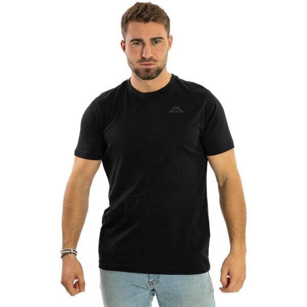 Kappa LOGO CAFERS Pánské triko, černá, velikost