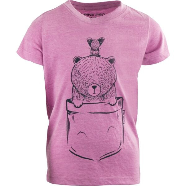 ALPINE PRO NUPO Dívčí triko, fialová, velikost