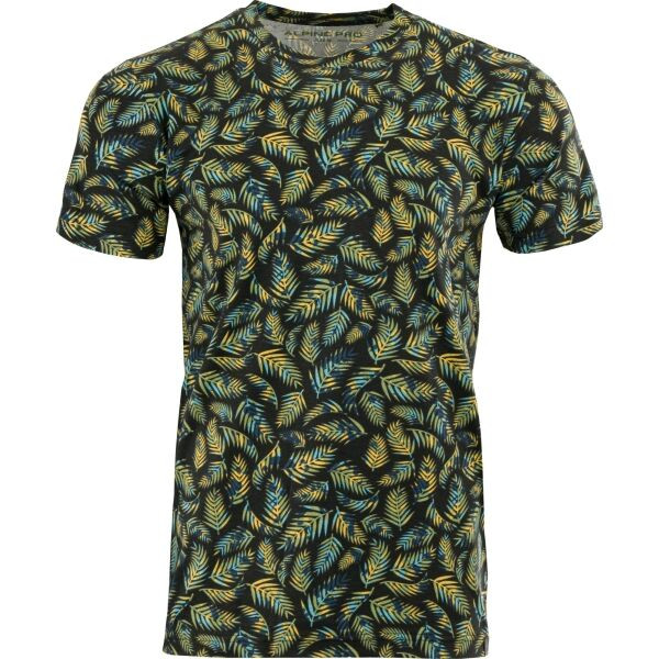 ALPINE PRO LOGED Pánské triko, černá, velikost