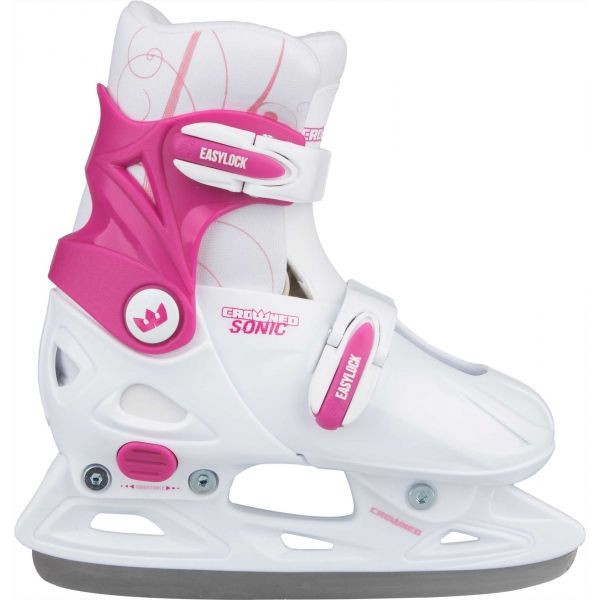 Crowned SONIC Dětské lední brusle, bílá, velikost